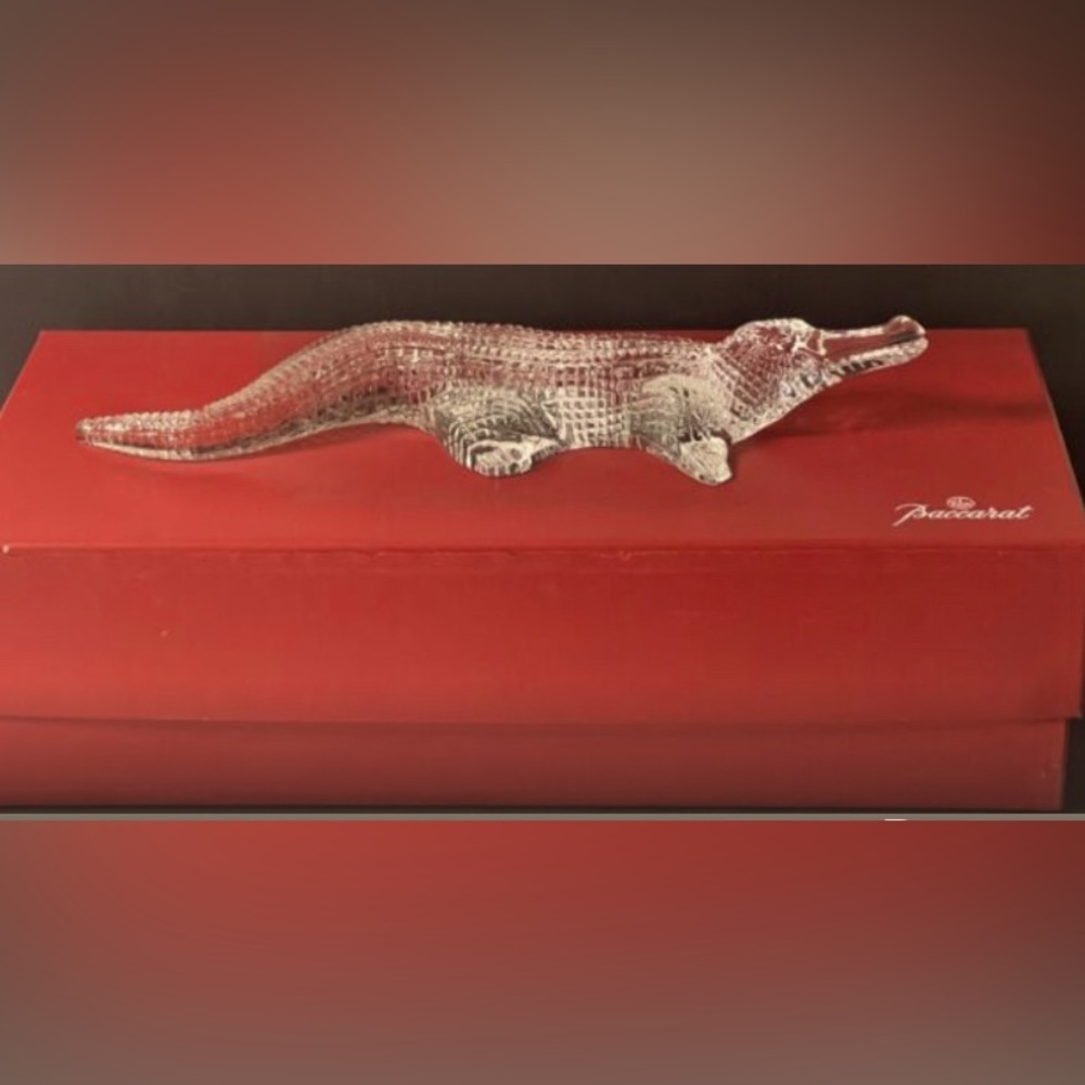 Baccarat Crystal Alligator